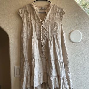 100% linen dress